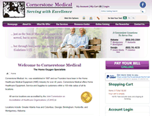 Tablet Screenshot of cornerstonemedical.net